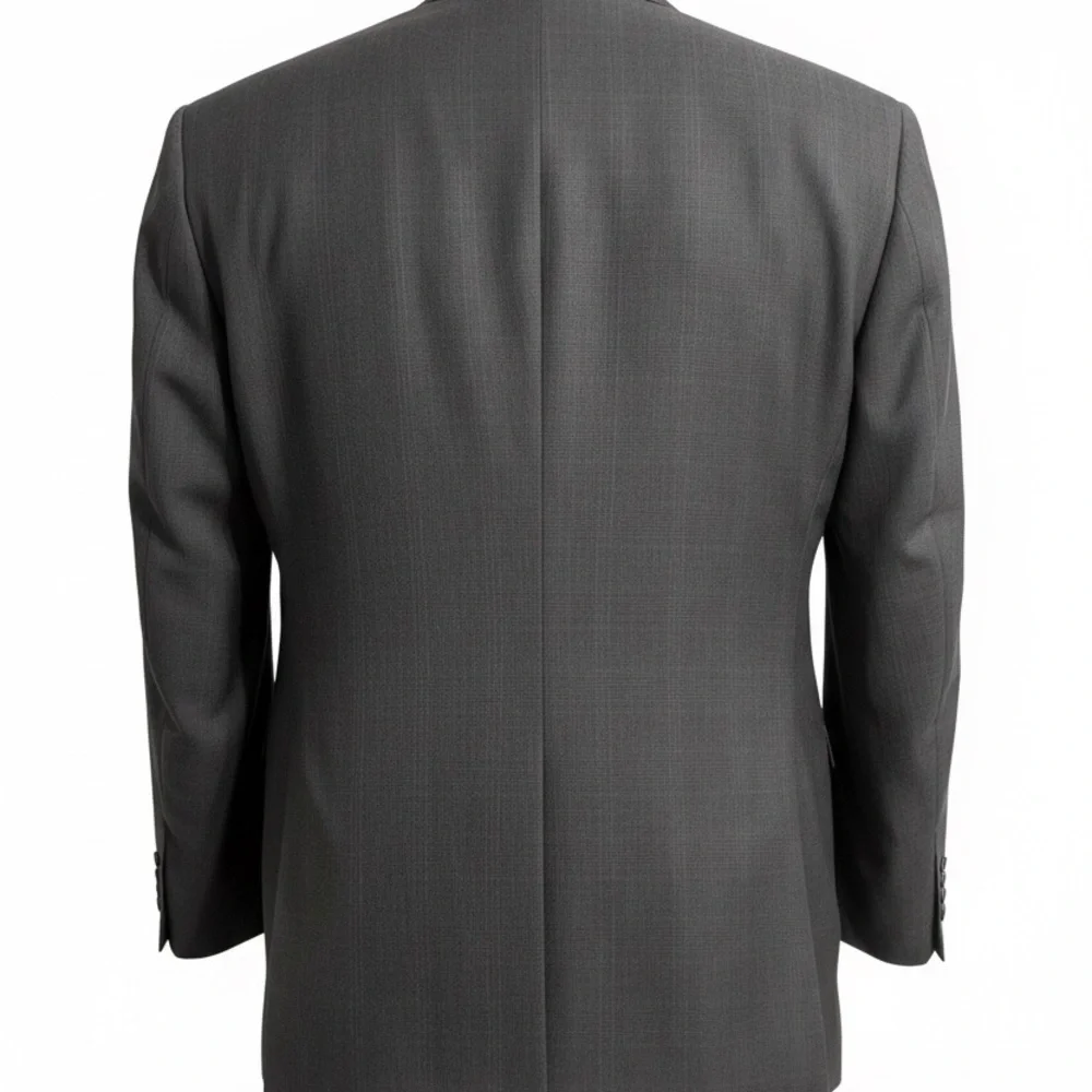 Hart Schaffner‎ Marx Oak Hall Mens Blazer 44R Charcoal Gray Wool Suit Jacket